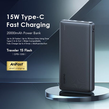 oraimo Traveler 15 Flash 20000mAh 15W 3A Fast Charging Power Bank