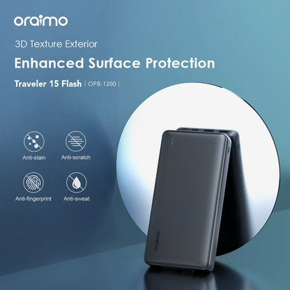 oraimo Traveler 15 Flash 20000mAh 15W 3A Fast Charging Power Bank