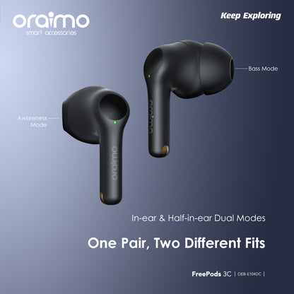 oraimo FreePods 3C ENC True Wireless Earbuds